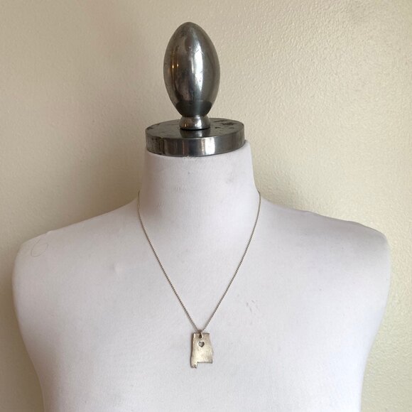 iHeart Alabama AL State Necklace - Picture 1 of 3